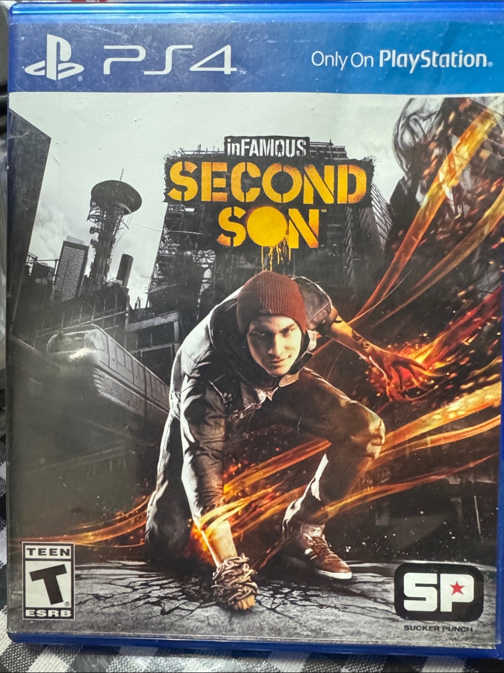 Sony PS4 inFAMOUS: Second Son – Black & Orange Cover Art